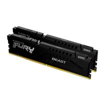 Memória RAM Kingston Fury Beast Expo, 64GB (2X32GB), 6000MT/s, DDR5, DIMM, CL30, Preto - KF560C30BBEK2-64