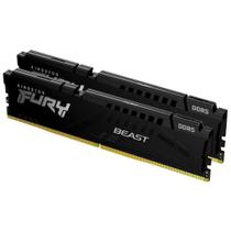 Memória RAM Kingston Fury Beast XMP, 32GB (2X16GB), 6400MT/s DDR5, DIMM, CL32, Preto - KF564C32BBK2-32 Memória RAM Kingston Fury Beast XMP, 32GB (2X16GB), 6400MT/s DDR5, DIMM, CL32, Preto - KF564C32BBK2-32