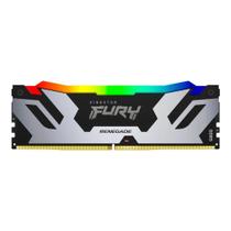Memória RAM Kingston Fury Renegade RGB, 48GB, 6000MHz, DDR5, CL32, XMP, Prata - KF560C32RSA-48 Memória RAM Kingston Fury Renegade RGB, 48GB, 6000MHz, DDR5, CL32, XMP, Prata - KF560C32RSA-48