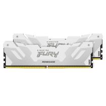 Memória RAM Kingston Fury Renegade XMP, 32GB (2X16GB), 7600MT/s, DDR5, DIMM, CL38, Branco - KF576C38RWK2-32 Memória RAM Kingston Fury Renegade XMP, 32GB (2X16GB), 7600MT/s, DDR5, DIMM, CL38, Branco - KF576C38RWK2-32