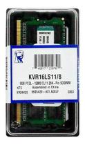 Memória RAM Kingston Portable Sodimm 12800 1600 DDR3l 8gb - Kigston