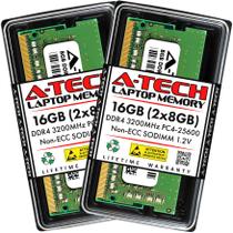 Memória RAM: Notebook A-Tech de 16 GB (2x8 GB) DDR4 3200 MHz SODIMM Memória RAM: Notebook A-Tech de 16 GB (2x8 GB) DDR4 3200 MHz SODIMM