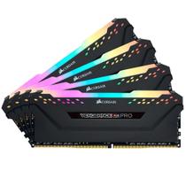 Memória RAM Para Desktop 32GB Corsair Vengeance PRO RGB 4x8GB DDR4 4000MHz CL19 Preto CMW32GX4M4K4000C19 Memória RAM Para Desktop 32GB Corsair Vengeance PRO RGB 4x8GB DDR4 4000MHz CL19 Preto CMW32GX4M4K4000C19