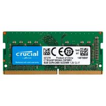 Memória Ram Para Notebook 8GB Crucial DDR4 2400Mhz 1Rx8 1.2V CL17 PC4 19200 CT8G4SFS824A Memória Ram Para Notebook 8GB Crucial DDR4 2400Mhz 1Rx8 1.2V CL17 PC4 19200 CT8G4SFS824A