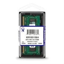Memória Ram Para Notebook DDR3 4GB 1600MHz CL11 KVR16S11/4 Verde