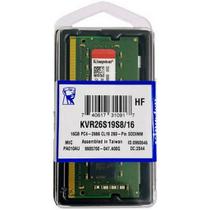 Memória RAM para Notebook DDR4 16GB 2666MHz Kingston KVR26S19S8 16