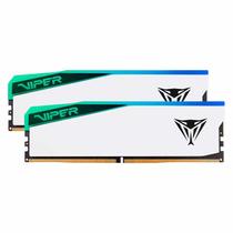 Memória RAM Patriot Memory Viper Elite 5 RGB 32GB (2x16GB) DDR5 6400MHz - PVER532G64C32KW Memória RAM Patriot Memory Viper Elite 5 RGB 32GB (2x16GB) DDR5 6400MHz - PVER532G64C32KW