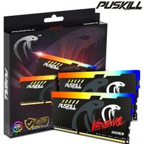 Memória RAM PUSKILL RGB DDR3 16GB (8GBx2) 1600MHz - Dual Channel