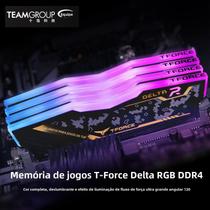 Memória RAM TEAMGROUP T-Force Delta RGB DDR4 - 8GB ou 16GB - 3200MHz/3600MHz