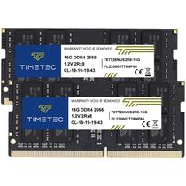 Memória RAM Timetec 32GB KIT (2x16GB) Notebook DDR4 2666MHz Memória RAM Timetec 32GB KIT (2x16GB) Notebook DDR4 2666MHz