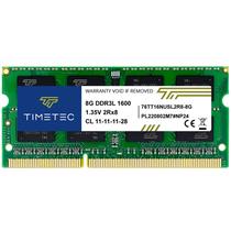 Memória RAM Timetec 8 GB DDR3L 1600 MHz, laptop SODIMM