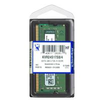 Memória RAM ValueRAM color verde 4GB 1 Kingston KVR24S17S8/4