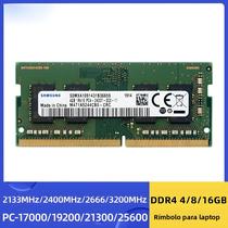 Memória Samsung DDR4 SODIMM De 4GB 8GB 16GB 3200MHz 2666MHz 2400MHz 2133MHz Para Notebook/Laptop
