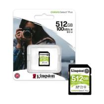 Memoria SD Kingston Canvas Select Plus G3 512GB U3 V30 150 MB