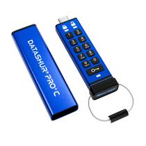 Memória USB segura iStorage DataShur PRO+C 256 GB