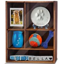 Memorial Shadow Box Sofunii Pet com prateleiras para cães/gatos