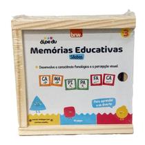 Memórias Educativas Sílabas 40pçs di-pe-du BRW