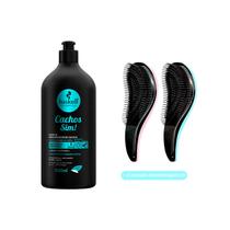 Memorizador para Cachos Haskell 500ml +2 Escovas Antiquebra