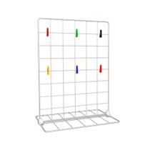 Memory Board de Mesa Painel de Fotos Tela Aramada 30x40 Branco com Prendedores