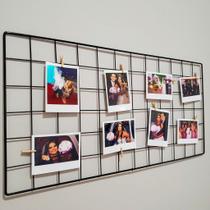 Memory Board Painel Fotos Aramado 30x60 + Prendedores