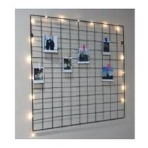 Memory Board para Fotos e Recados Com Mini Prendedores + Led e suporte - EXPOFERRO