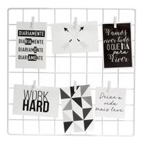 Memory Board Tela Aramado 40x40 Branco Memory Board Tela Aramado 40x40 Branco