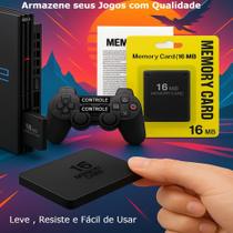 Memory Card 16MB Compatível Ps2 PlayStation Cartão de Memória Jogos Armazenamento OPL Resistente