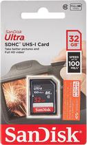 Memory Card SD 32gb Sandisk Ultra 100mbps