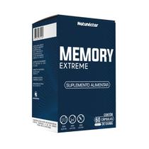 Memory Extreme Suplemento Natural Original Fósforo Mais Vitaminas A B1 B2 B3 B5 B6 B12 C E Natunectar 60 Cápsulas Magnésio Ácido Fólico Selênio Zinco