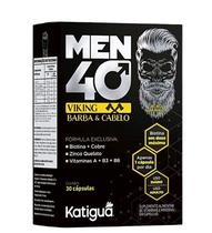 Men 40 Viking Barba E Cabelo 30 Cápsulas Katigua Men 40 Viking Barba E Cabelo 30 Cápsulas Katigua