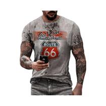 Men's 66 Way 3D impresso personalizado arte lazer camiseta diária confortável, moda verão