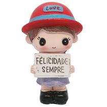 Menina C/ Plaquinha Decorativa Menina C/ Plaquinha Decorativa
