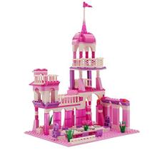 Meninas Castelo Blocos de Construção Set Princesa Rosa Brinquedo Educacional para Mais de 6 Anos de Idade Construção Tijolos Brinquedo com (274 PCS)
