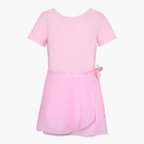 Meninas Contornadas Ginástica Collants Ballet Tutu Vestido Manga Curta Dança Wear Para Crianças