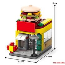 Meninas Diy Comida Casa Blocos De Construção Kit Café Leite Chá Restaurante Modelo Crianças