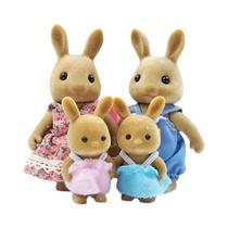 Meninas DIY Playset Floresta Rena Família Casa De Bonecas Figuras Conjunto De Móveis Presentes De