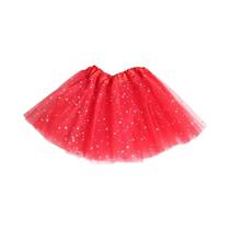 Meninas Glitter Lantejoulas Tutu Saia 3 Camadas Tule Criança Pettiskirt Crianças Chiffon 2-8t