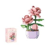 Meninas Lego Building Block Bouquet Imortal Rosa Simulação Flor Brinquedo Dia Dos Namorados Presente