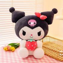 Meninas Macio 22/35cm Sanrio Morango Kuromi Brinquedo De Pelúcia Boneca Animal De Pelúcia Presente