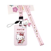 Meninas Meninos Hello Kitty Minha Melodia Id Crachá Titular Cordão Pescoço Cinta Sanrio Chaveiro