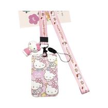 Meninas Meninos Hello Kitty Minha Melodia Id Crachá Titular Cordão Pescoço Cinta Sanrio Chaveiro