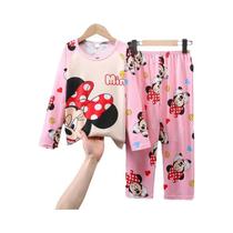 Meninas Meninos Minnie Elsa Pato Dos Desenhos Animados Pijamas Conjunto Crianças Casa Wear Viagem