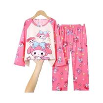 Meninas Meninos Minnie Elsa Pato Dos Desenhos Animados Pijamas Conjunto Crianças Pijamas Casa Wear