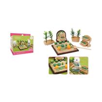 Meninas Mini Coelho Villa Conjunto De Móveis Floresta Casa Animal Família Fingir Jogar Modelo De