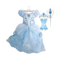 Meninas Verão Princesa Traje Vestido De Festa Rapunzal Belle Disfarce Vestido Natal Aniversário