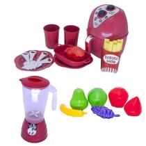 Menino Chefe Kit Cozinha Air Fryer Fruta Liquidificador 19Pç Menino Chefe Kit Cozinha Air Fryer Fruta Liquidificador 19Pç