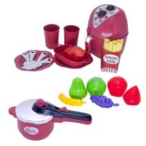 Menino Chefe Kit Cozinha Air Fryer Fruta Panela Pressão 19Pç