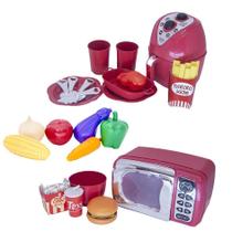 Menino Cozinha Eletro Louça Comida Legumes Air Fryer 23pç Menino Cozinha Eletro Louça Comida Legumes Air Fryer 23pç