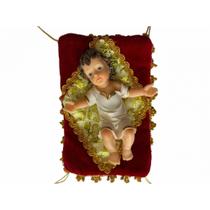 Menino jesus 12,0cm c/ almofada - resina importado - B. ART. RELIGOSOS