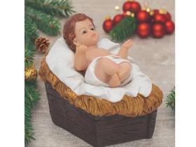 Menino Jesus Manjedoura Resina 9CM 1022117 Cromus Menino Jesus Manjedoura Resina 9CM 1022117 Cromus
